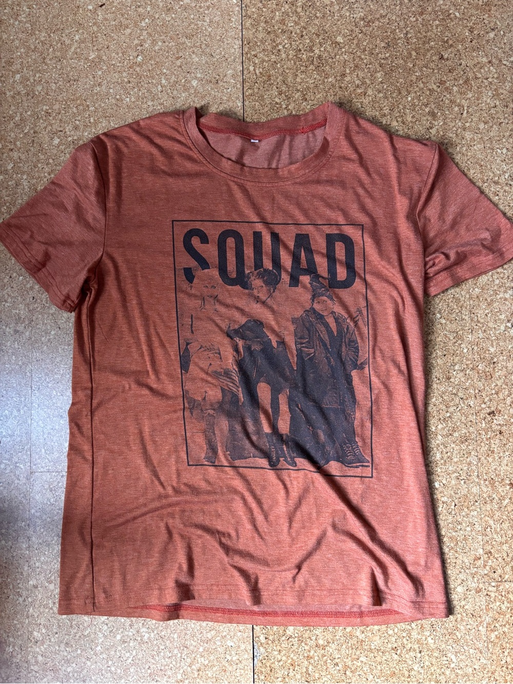Halloween Rust Orange Hocus Pocus "Squad" Crew Neck T-Shirt